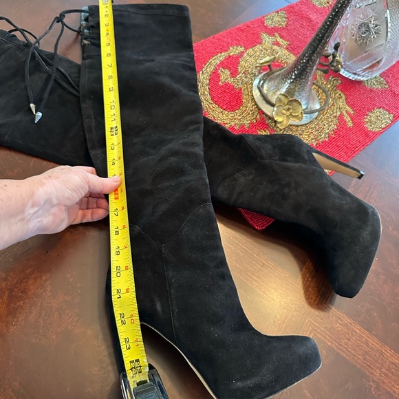 SAM EDELMAN KAYLA OVER THE KNEE SUEDE BLACK HILL SIZE 8 - Picture 15 of 16